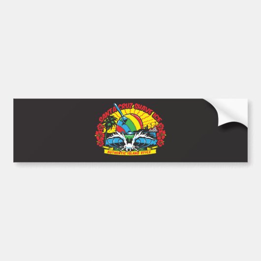 Santa Cruz Shave Ice Logo Bumpersticker (Voorkant)