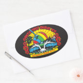 Santa Cruz Shave Ice Logo Ovale Sticker (Envelop)