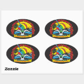 Santa Cruz Shave Ice Logo Ovale Sticker (Vel)