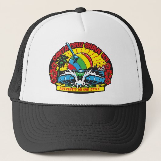 Santa Cruz Shave Ice Logo Trucker Pet (Voorkant)