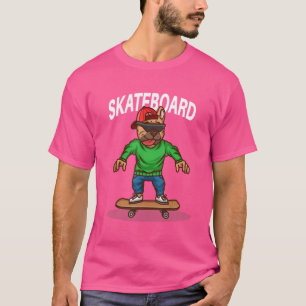 Santa Cruz Skateboard Hond Skaten Skateboarden T-shirt