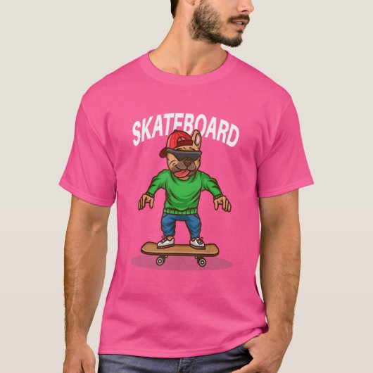 Santa Cruz Skateboard Hond Skaten Skateboarden T-shirt (Voorkant)