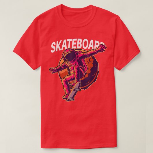 Santa Cruz Skateboard Space Skateboarding Astronau T-shirt (Design voorkant)