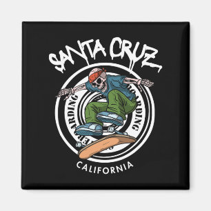 Santa Cruz Skater Laid Back California Skelet Sk Magneet