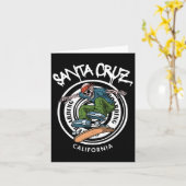 Santa Cruz Skater laid back California Skeleton Sk Kaart (Gele Bloem)