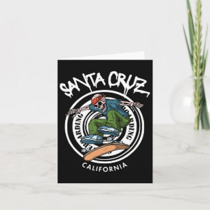 Santa Cruz Skater laid back California Skeleton Sk Kaart