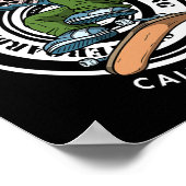 Santa Cruz Skater Laid Back California Skeleton Sk Poster (Hoek)