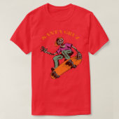 Santa Cruz  Skeleton Skateboarder T-shirt (Design voorkant)