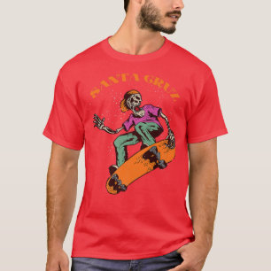 Santa Cruz  Skeleton Skateboarder T-shirt
