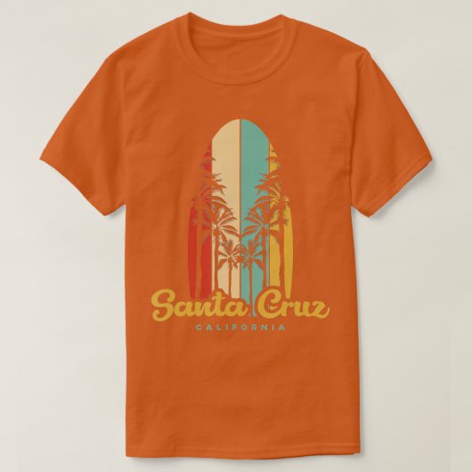 Santa Cruz, stad Californische retro T-shirt (Design voorkant)