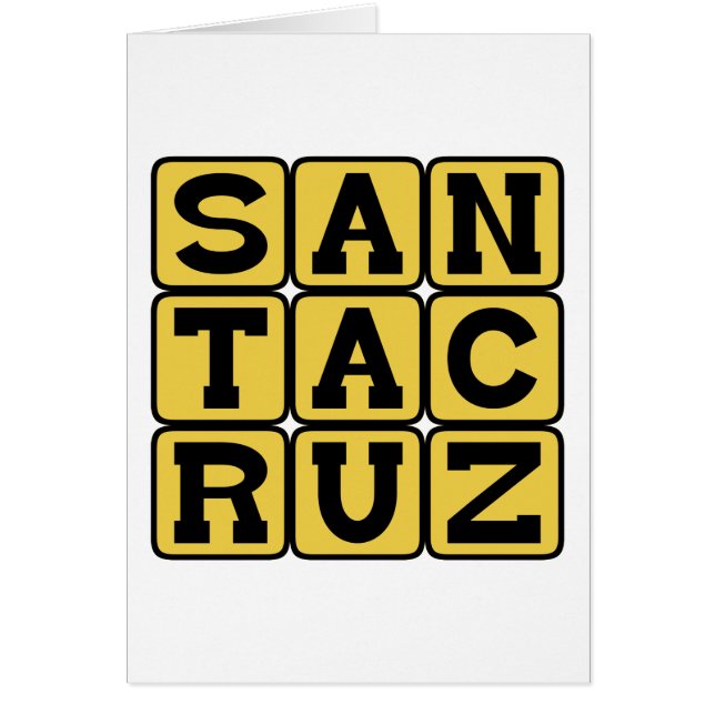 Santa Cruz, Stad in Californië (Voorkant)