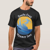 Santa Cruz Steamer Lane Surfen T-shirt (Voorkant)