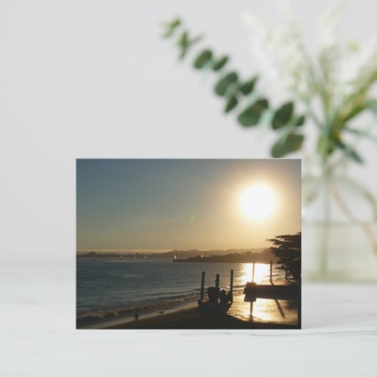Santa Cruz Sunset Briefkaart (Staand voorkant)