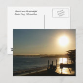 Santa Cruz Sunset Briefkaart (Voorkant / Achterkant)