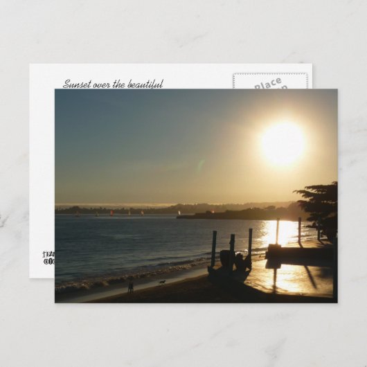 Santa Cruz Sunset Briefkaart (Voorkant / Achterkant)