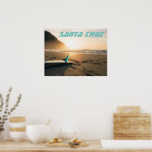 Santa Cruz-surfbord Poster (Keuken)