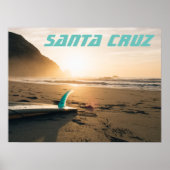 Santa Cruz-surfbord Poster (Voorkant)