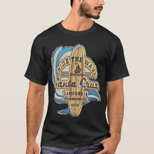 Santa Cruz Surfer  Retro Noodlijdend T-shirt