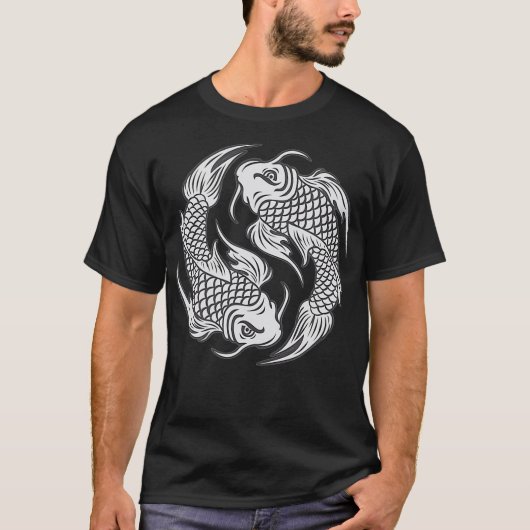 Santa Cruz t shirt Yin Yang Koi Fish t shirt (Voorkant)