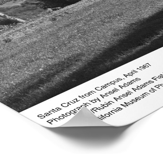 Santa Cruz uit Campus, april 1967 Poster (Hoek)