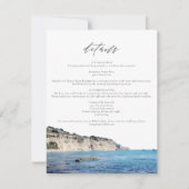 SANTA CRUZ Waterverf Skyline Travel Details Kaart (Voorkant)