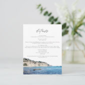 SANTA CRUZ Waterverf Skyline Travel Details Kaart (Staand voorkant)