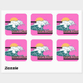 Santa Cruz Wave bij Sunset Pink Sticker (Vel)