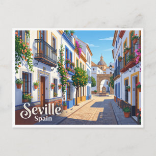 Santa Cruz-wijk Sevilla Spanje Briefkaart