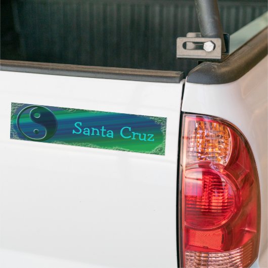 Santa Cruz Yin/Yang-Bumpersticker Bumpersticker (Op Truck)
