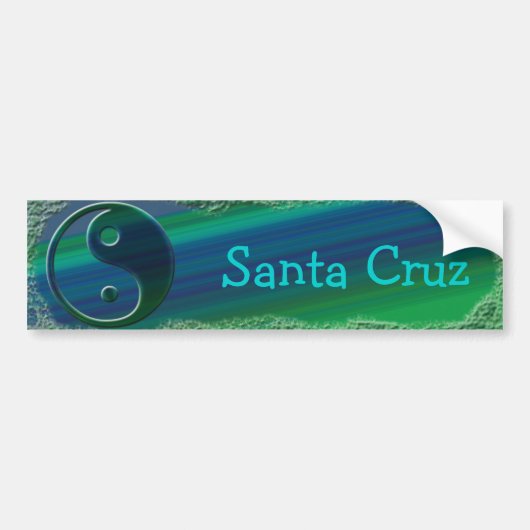 Santa Cruz Yin/Yang-Bumpersticker Bumpersticker (Voorkant)