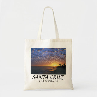 Santa Cruz zijn strandzonsondergang Tote Bag