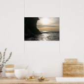 Santa Cruz-zonsondergang Poster (Keuken)