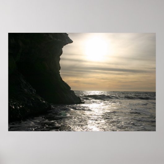 Santa Cruz-zonsondergang Poster (Voorkant)