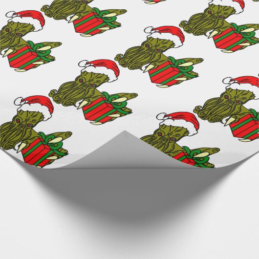 Santa Cthulhu Cadeaupapier (Hoek)