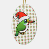 Santa Cuban Tody Keramisch Ornament (Links)