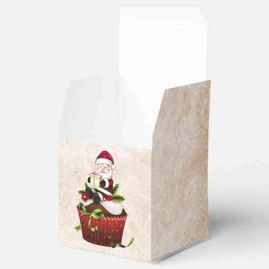 Santa Cupcake Cadebox Bedankdoosjes (Geopend)