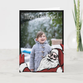Santa Custom Wenskaart Feestdagen Kaart