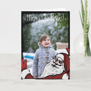 Santa Custom Wenskaart Feestdagen Kaart