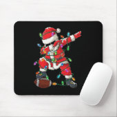 Santa Dabbing Met Ball Christmas Football Speler Muismat (Met muis)