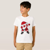 Santa Dabbing T-Shirt Christmas Xmas Funny Dab (Voorkant volledig)