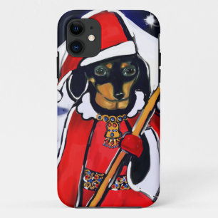 SANTA DACHSHUND Case-Mate iPhone CASE
