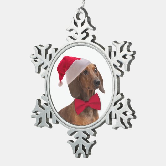 Santa Dachshund Ornament (Rechts)