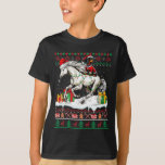 Santa Dachshund Riding Horse Christmas Sweater Lov T-shirt<br><div class="desc">Santa Teckel Rijdend Paard Kersttrui Lover Eigenaar</div>