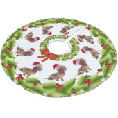 Santa Dachshund Tree Skirt Kerstboom Rok (Gekanteld)