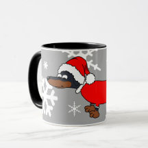 Santa Dachshund Wiener Dog Coffee Mok