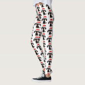 Santa Dachshunds kerstmis Wiener Dog Pattern Leggings (Links)