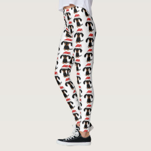 Santa Dachshunds kerstmis Wiener Dog Pattern Leggings