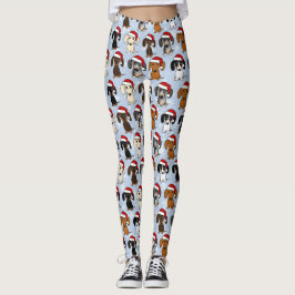 Santa Dachshunds Schattige Wiener Dogs Christmas Leggings