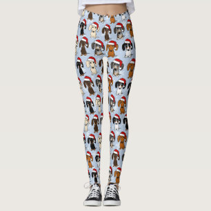 Santa Dachshunds Schattige Wiener Dogs Christmas Leggings