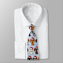 Santa Dachshunds Schattige Wiener Dogs Christmas Stropdas